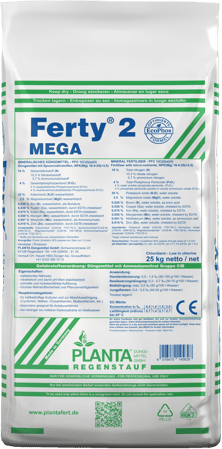 Packshot 896725, 4016470145628, Planta, Ferty 2 Mega, EcoPhos, 25 kg