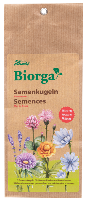 601565 Hauert Biorga Samenkugeln Blumenmeer 5 Stück