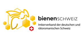 Logo von Bienen Schweiz, Imkerverband der deutschen und rätoromanischen Schweiz. RGB, Jpg für Web oder Office.