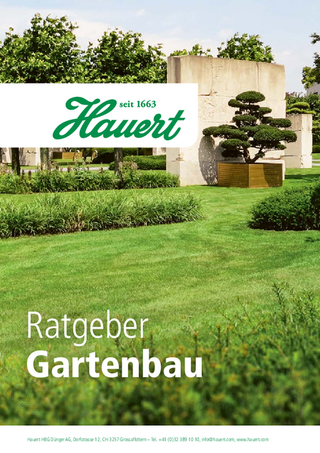 Hauert Merkblatt Gartenbau - Deutsch | Webversion