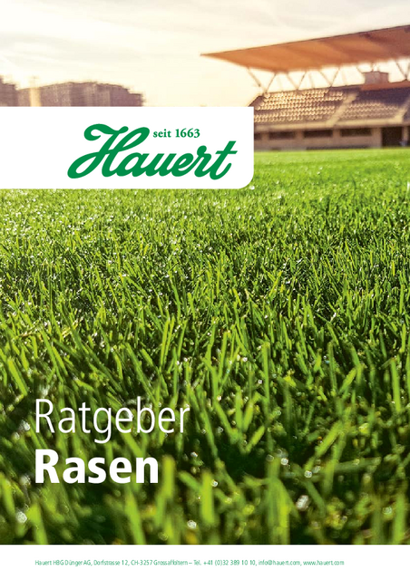 Hauert Merkblatt Rasen - Deutsch | Webversion